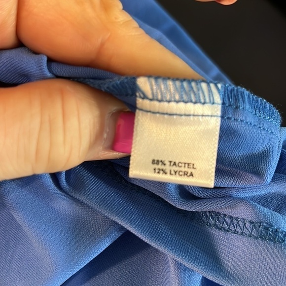 A’nue Miami Perfect Crew Long Sleeve Shirt Tee Top Soft Fabric French Blue Small - Picture 7 of 10